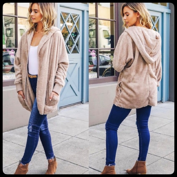 🧡2X HP🧡 Softest Fleece Hooded Cardigan - Picture 3 of 8